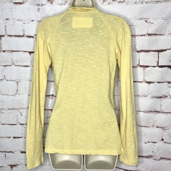 CARILOHA Bamboo Yellow Organic bamboo cotton open hi lo top Size XS - Picture 3 of 15